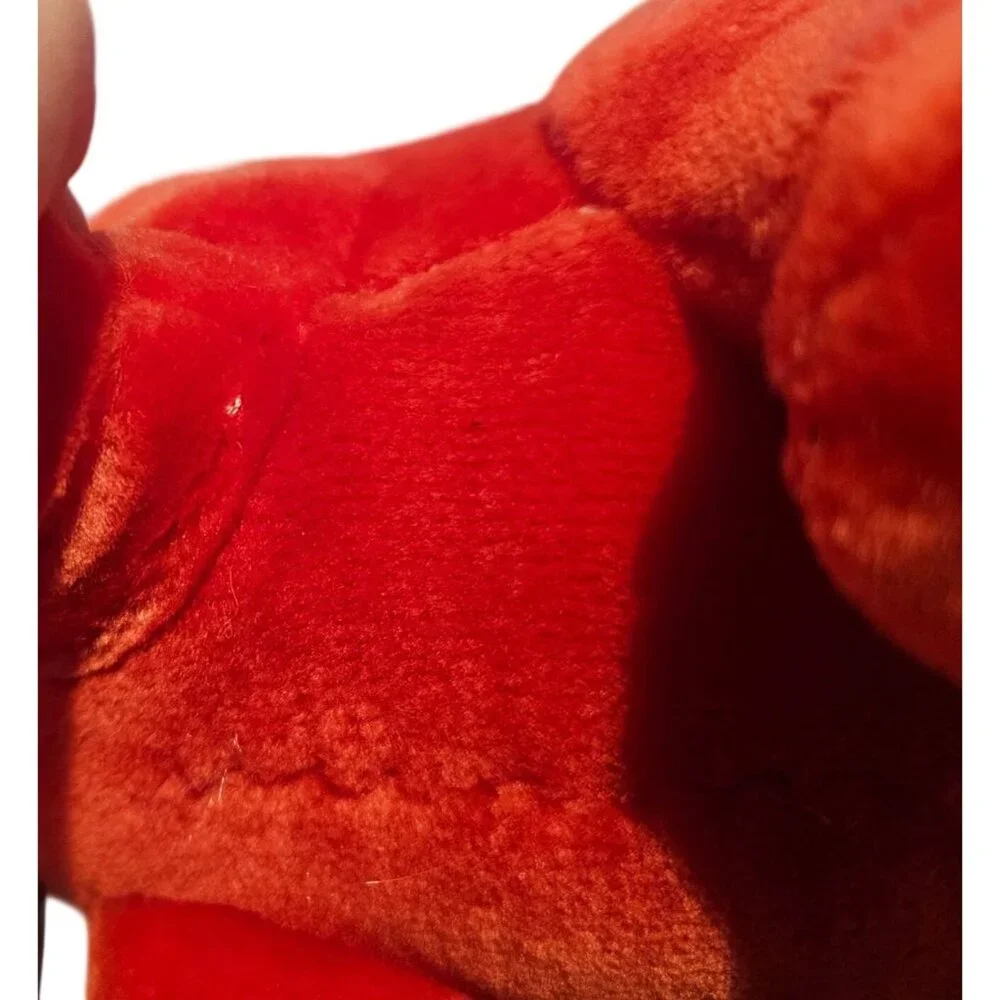 Animal Playthings Red Dinosaur Plush Triceratops Vintage Stuffed Animal 13